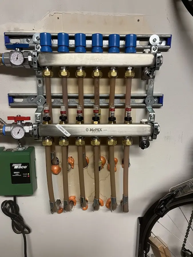 Plumber performing Gas Line Installation at a residential property in Altoona